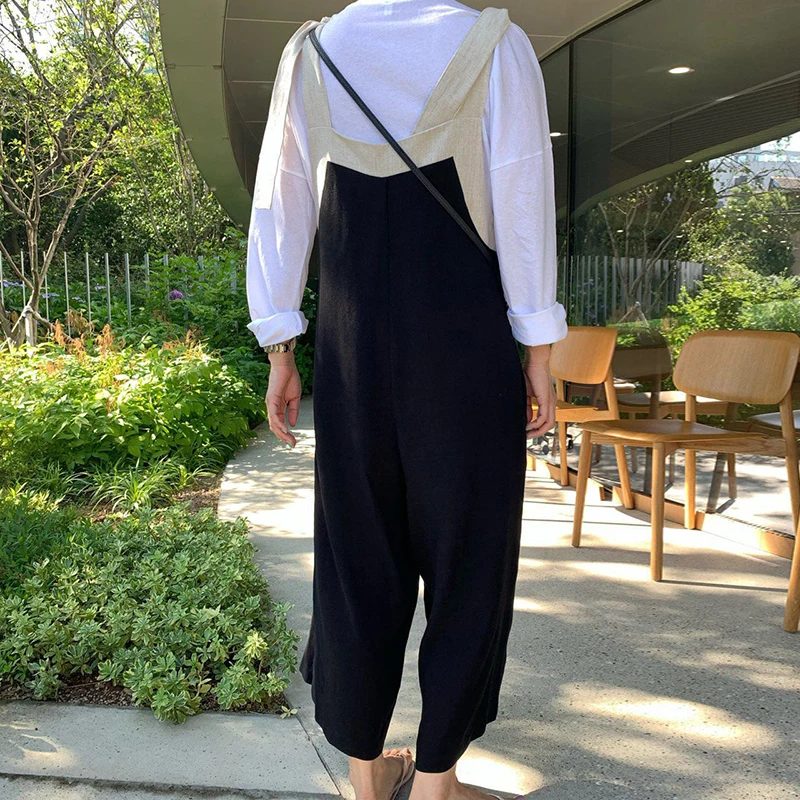 Korejpaa Women Jumpsuits 2021 Summer Korean Chic Female Contrast Stitching Soft Comfortable Wide-Leg Suspenders Jumpsuit Trouser
Korejpaa Women Jumpsuits 2021 Summer Korean Chic Female Contrast Stitching Soft Comfortable Wide-Leg Suspenders Jumpsuit Trouser