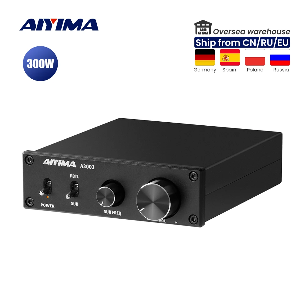 AIYIMA аудио A3001 TPA3255 200 Вт усилитель сабвуфера HIFI моно мощность класса D Цифровой для