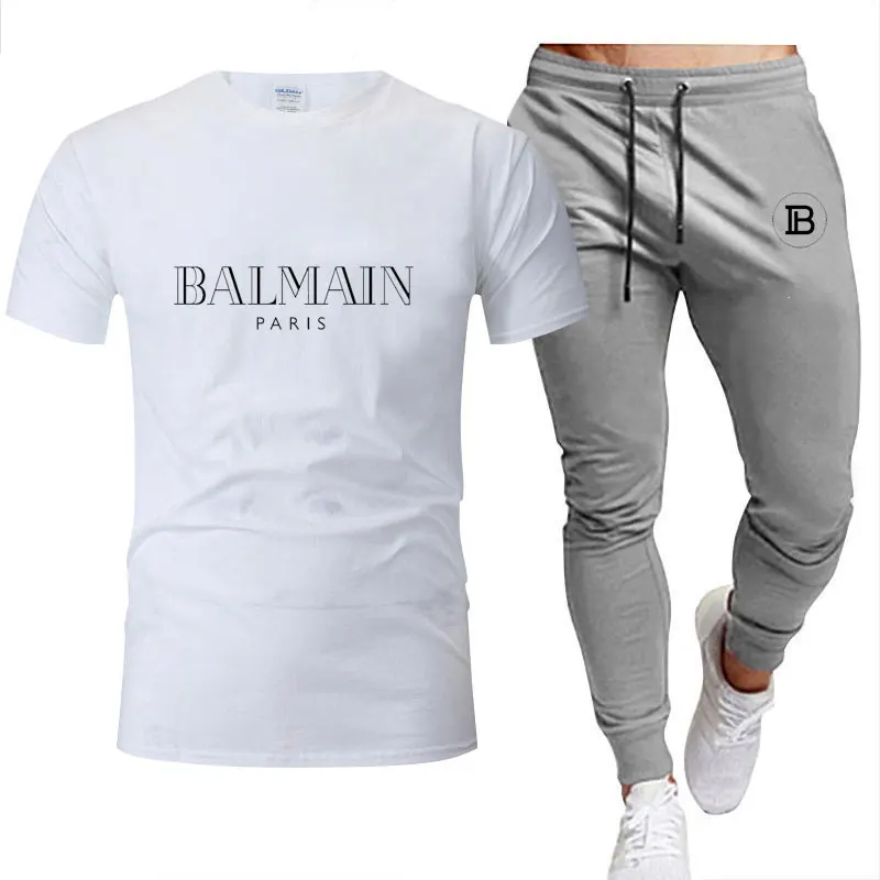 2022Men's clothes Summer brand printed cotton quick-drying short-sleeved T-shirt + trousers men's sets jogging men's tracksuit
2022Men's clothes Summer brand printed cotton quick-drying short-sleeved T-shirt + trousers men's sets jogging men's tracksuit