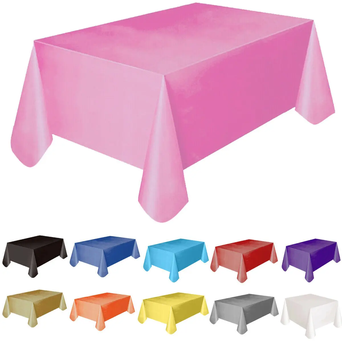 54"x72" Environmentally Friendly Disposable Plastic Party Wedding Tablecloths Catering Meal Tableware Table Cloth Rectangular
54"x72" Environmentally Friendly Disposable Plastic Party Wedding Tablecloths Catering Meal Tableware Table Cloth Rectangular