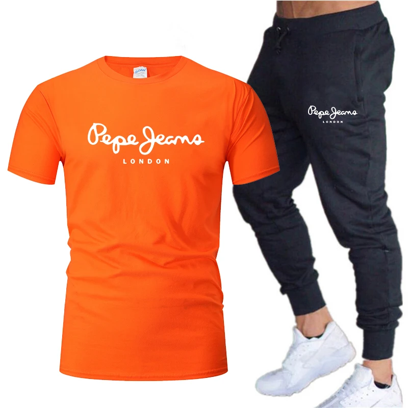 Jogging track suit casual men's summer sportswear suit T-shirt + men's pants sports suit
Jogging track suit casual men's summer sportswear suit T-shirt + men's pants sports suit