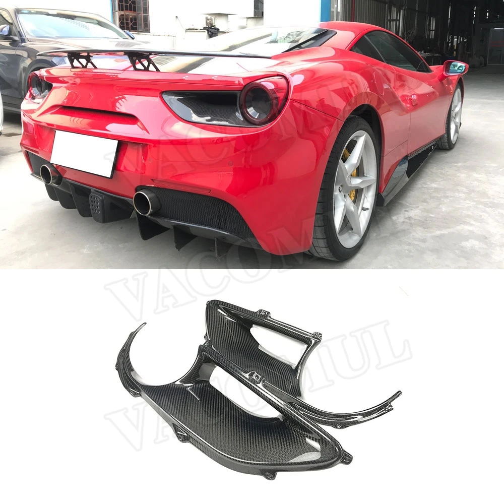 Dry Carbon Fiber Rear Tail Light Frame Air Vent Trim Covers Bumpers For Ferrari 488 GTB 2015 - 2018 Car Styling
Dry Carbon Fiber Rear Tail Light Frame Air Vent Trim Covers Bumpers For Ferrari 488 GTB 2015 - 2018 Car Styling
