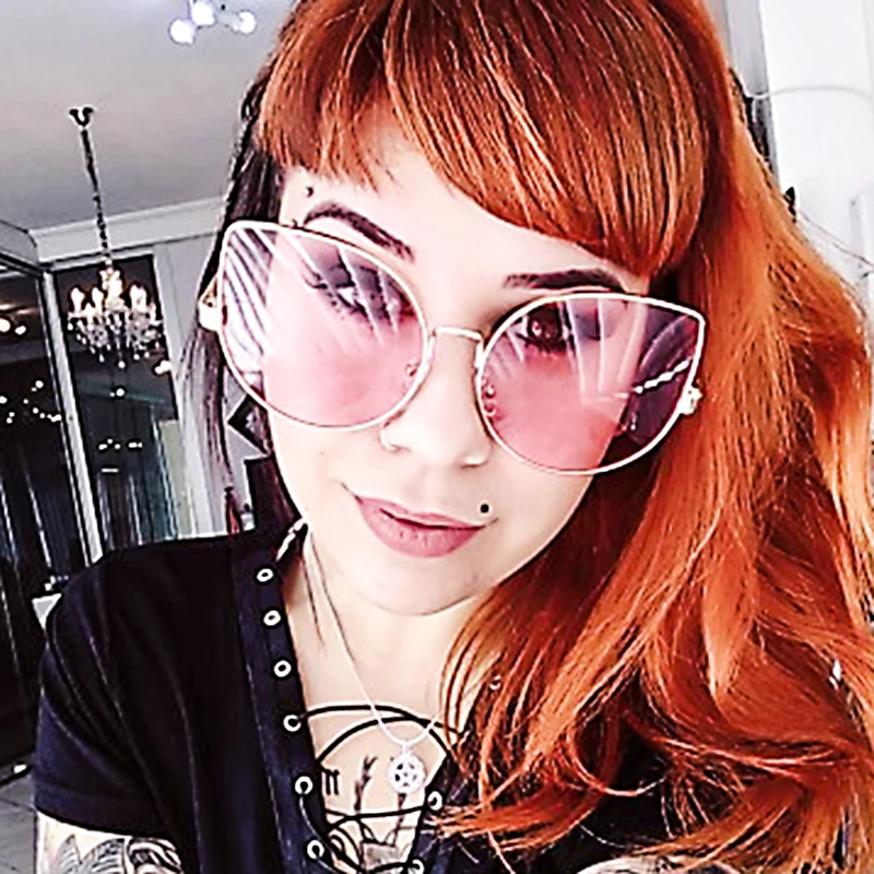 ROYAL GIRL Cat Eye Sunglasses Women Eyewear Fashion Oversize Retro Vintage Yellow Lens Glasses High Quality Oculos UV400 ss929
ROYAL GIRL Cat Eye Sunglasses Women Eyewear Fashion Oversize Retro Vintage Yellow Lens Glasses High Quality Oculos UV400 ss929