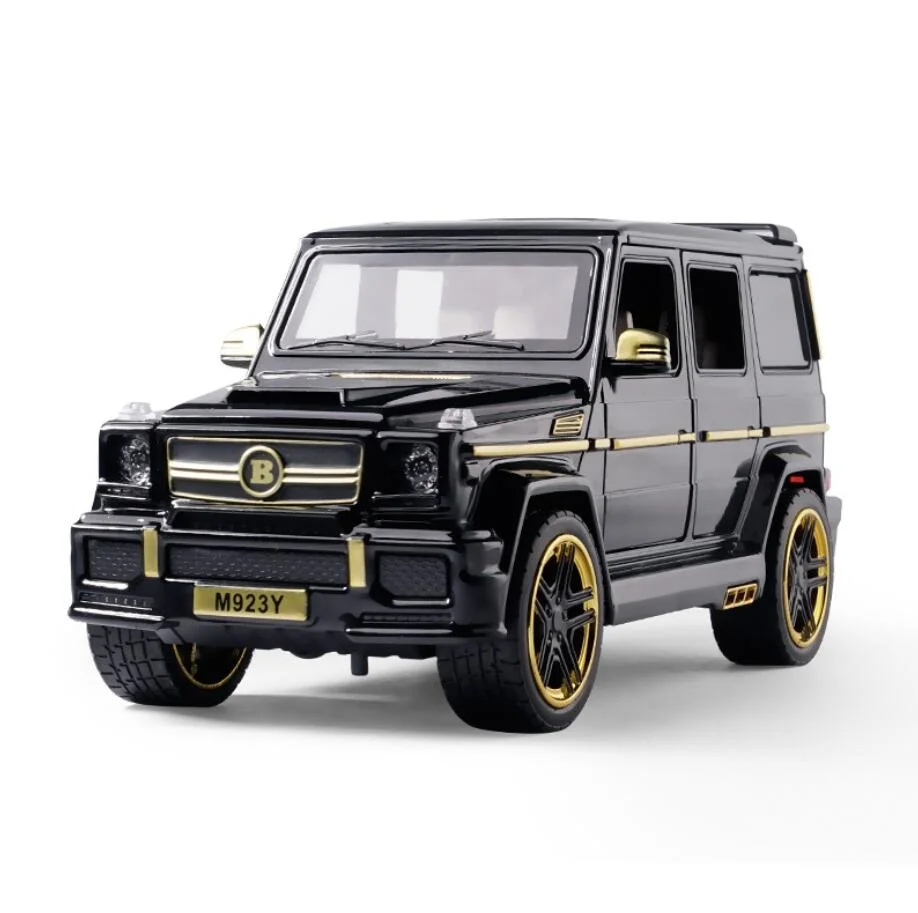 Модель Автомобиля AMG G65 игрушка 1/24 литые под давлением 6 дверей со звуком и