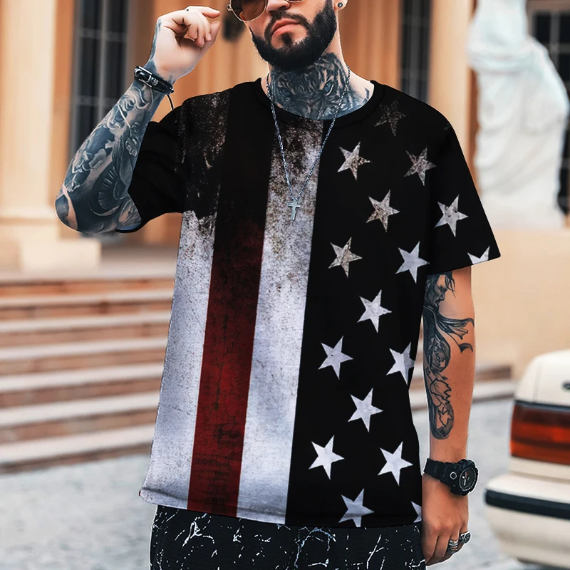 Boys Shirt Sports Casual Loose Loose T-shirt Oversize 6XL American Flag Printed Retro Fashion Classic Clothing Short Sleeves
Boys Shirt Sports Casual Loose Loose T-shirt Oversize 6XL American Flag Printed Retro Fashion Classic Clothing Short Sleeves