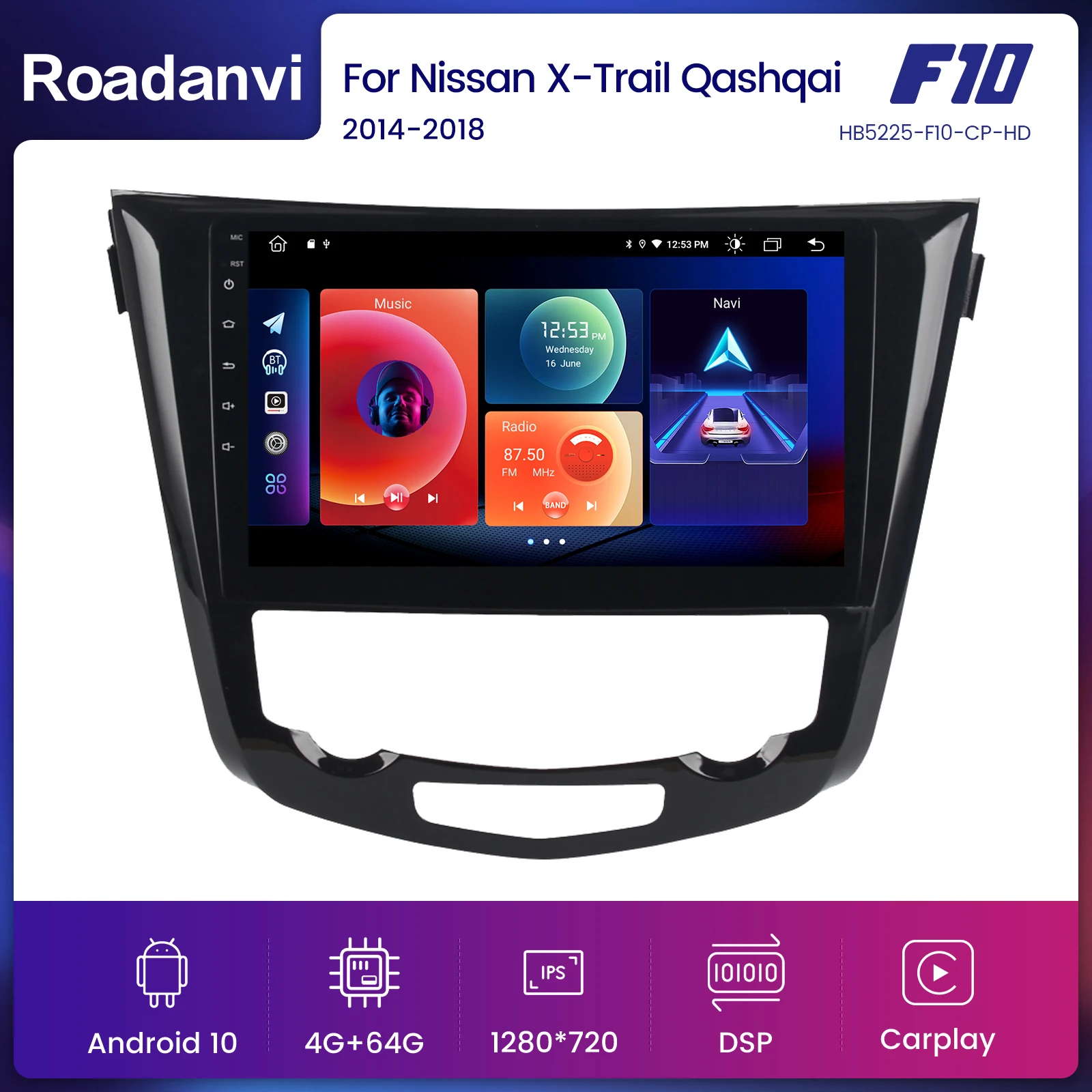 Roadanvi 10.2" IPS Screen Android 10 Carplay for Nissan X-Trail T32 Qashqai j11 Radio 2014 2015 2016 2017 2018 2019 Bluetooth
Roadanvi 10.2" IPS Screen Android 10 Carplay for Nissan X-Trail T32 Qashqai j11 Radio 2014 2015 2016 2017 2018 2019 Bluetooth