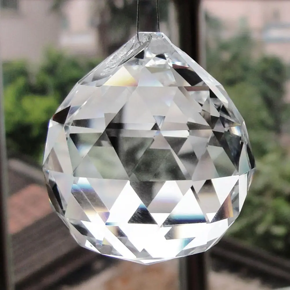 1 шт 30/40/50 мм Стекло Многогранный хрустальный шар DIY Подвеска для люстра подвесной