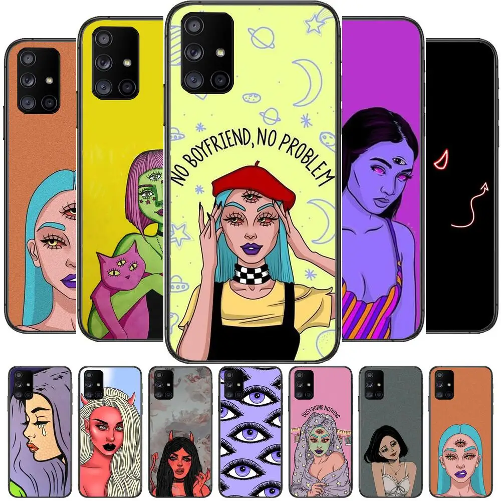 Devil bad girl with smoking eyes Phone Case Hull For Samsung Galaxy A50 A51 A20 A71 A70 A40 A30 A31 A80 E 5G S Black Shell Art C
Devil bad girl with smoking eyes Phone Case Hull For Samsung Galaxy A50 A51 A20 A71 A70 A40 A30 A31 A80 E 5G S Black Shell Art C