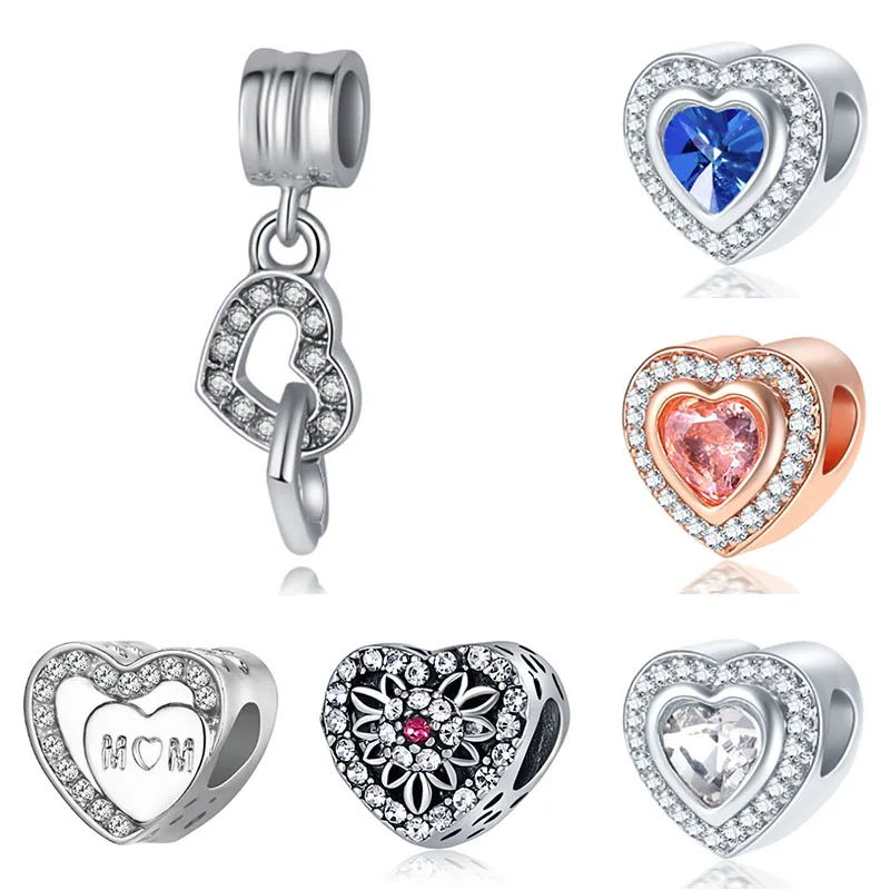 Подходит для Berloque Pulseira Charms Plata De Ley оригинальный браслет бусины изготовления