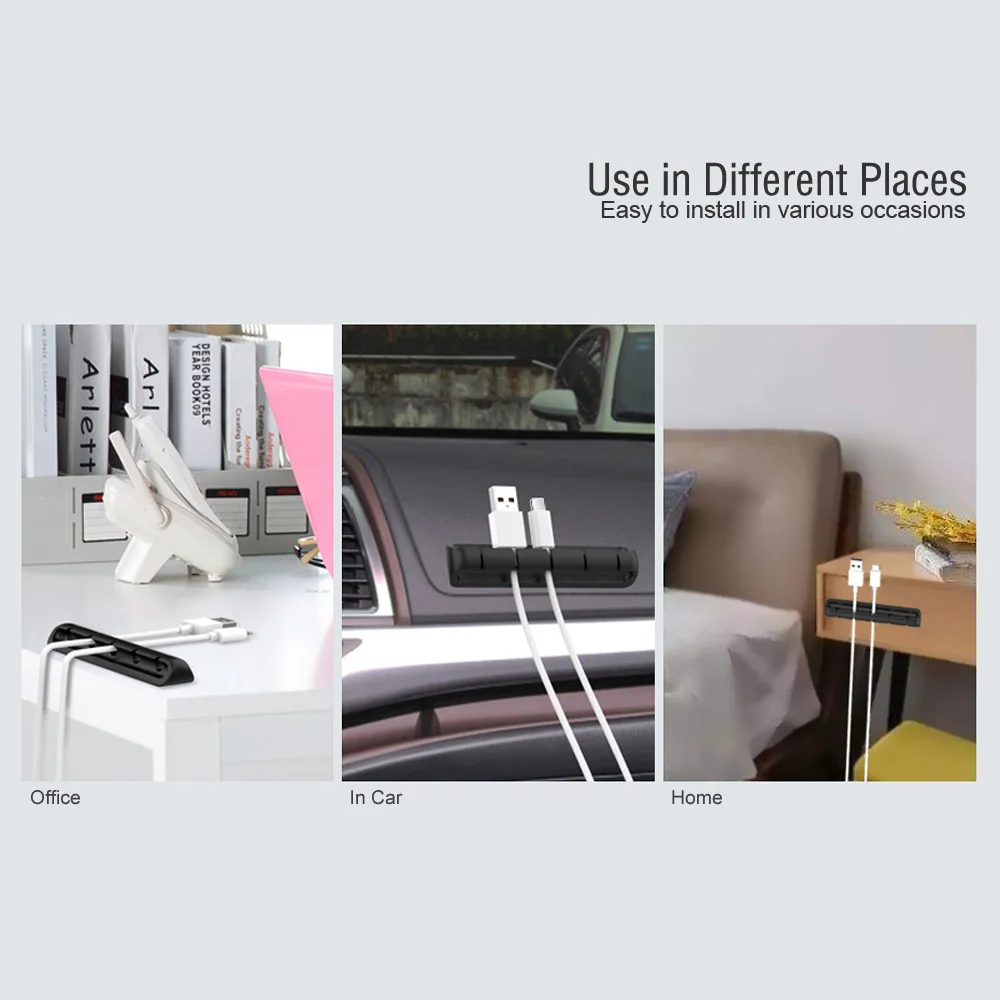 Cable Organizer Silicone Wire Winder Aux Cable Management Clips Earphone Mouse Cord Holder For iPhone Samsung USB Charging Cable
Cable Organizer Silicone Wire Winder Aux Cable Management Clips Earphone Mouse Cord Holder For iPhone Samsung USB Charging Cable