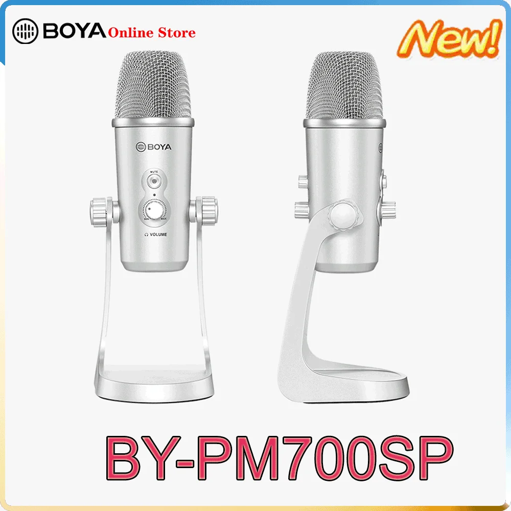 BOYA BY-PM700SP USB микрофон, Стерео конденсаторный микрофон для вокала, компьютера, мобильного телефона, IPhone, Android
BOYA BY-PM700SP USB микрофон, Стерео конденсаторный микрофон для вокала, компьютера, мобильного телефона, IPhone, Android
