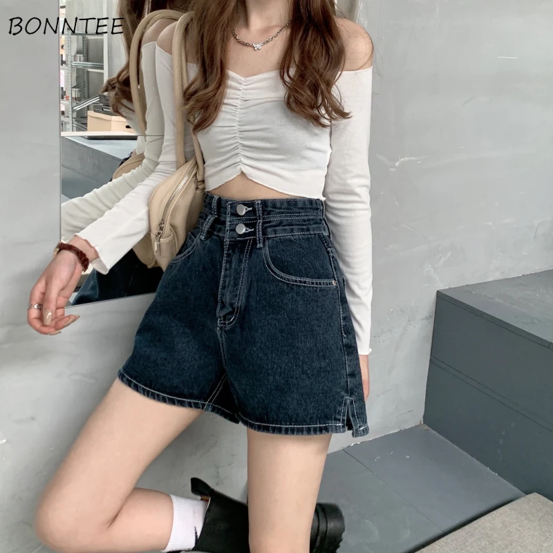 Shorts Women Vintage Denim High Waist Wide Leg Trousers Summer Fashion Korean Style All-match Loose College Streetwaer Casual
Shorts Women Vintage Denim High Waist Wide Leg Trousers Summer Fashion Korean Style All-match Loose College Streetwaer Casual