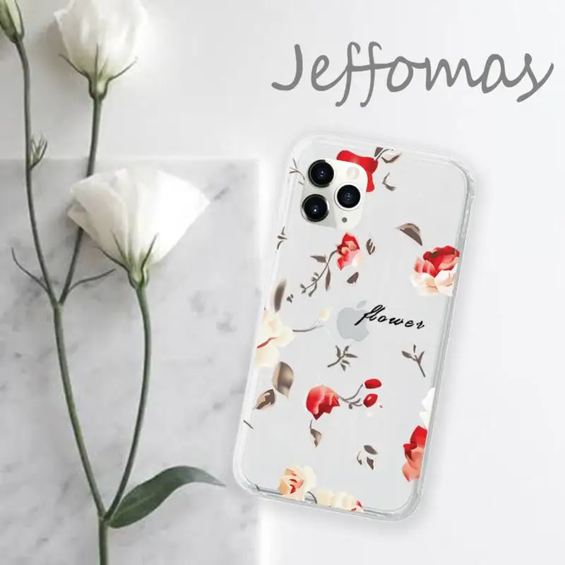 Summer Beautiful Flowers Phone Case Transparent for iPhone 11 12 mini pro XS MAX 8 7 6 6S Plus X 5S SE 2020 XR
Summer Beautiful Flowers Phone Case Transparent for iPhone 11 12 mini pro XS MAX 8 7 6 6S Plus X 5S SE 2020 XR