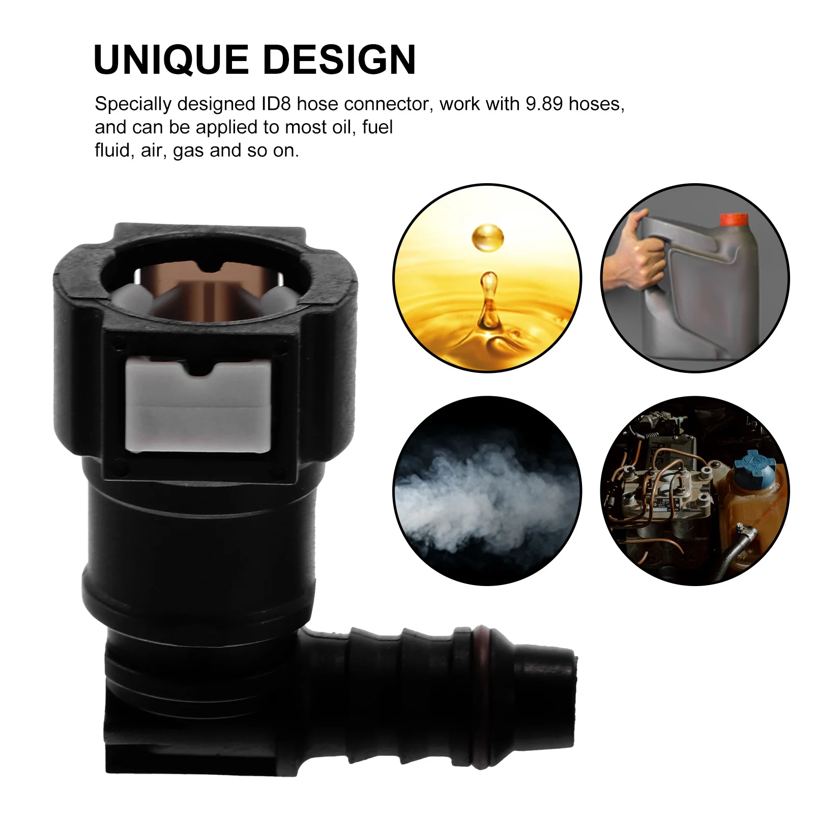 New Car Auto Fuel Line Hose Coupler Quick Release Connect Connector Nylon Fuel Line Rubber Hose Coupler 7.89/9.89/11.8 ID8
New Car Auto Fuel Line Hose Coupler Quick Release Connect Connector Nylon Fuel Line Rubber Hose Coupler 7.89/9.89/11.8 ID8