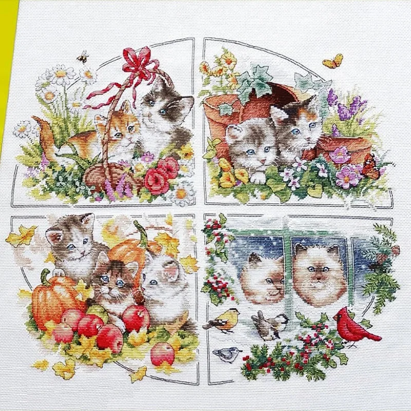 top Stich Cross Stitch Kits Craft Packages Cotton Seasons Painting Counted New Designs Needlework Embroidery Cross-Stitching
top Stich Cross Stitch Kits Craft Packages Cotton Seasons Painting Counted New Designs Needlework Embroidery Cross-Stitching