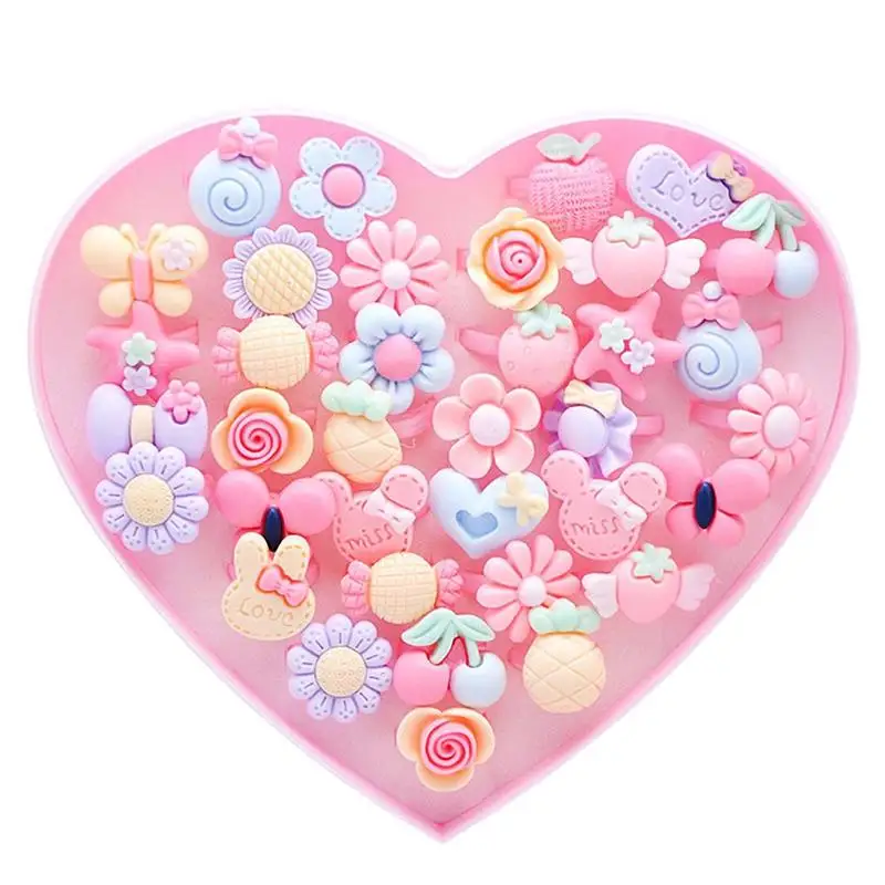 36pcs Children Kids Little Girl Gift, Jewelry Adjustable Rings in Box, Girl Pretend Play and Dress up Rings,Random Shape and Col
36pcs Children Kids Little Girl Gift, Jewelry Adjustable Rings in Box, Girl Pretend Play and Dress up Rings,Random Shape and Col