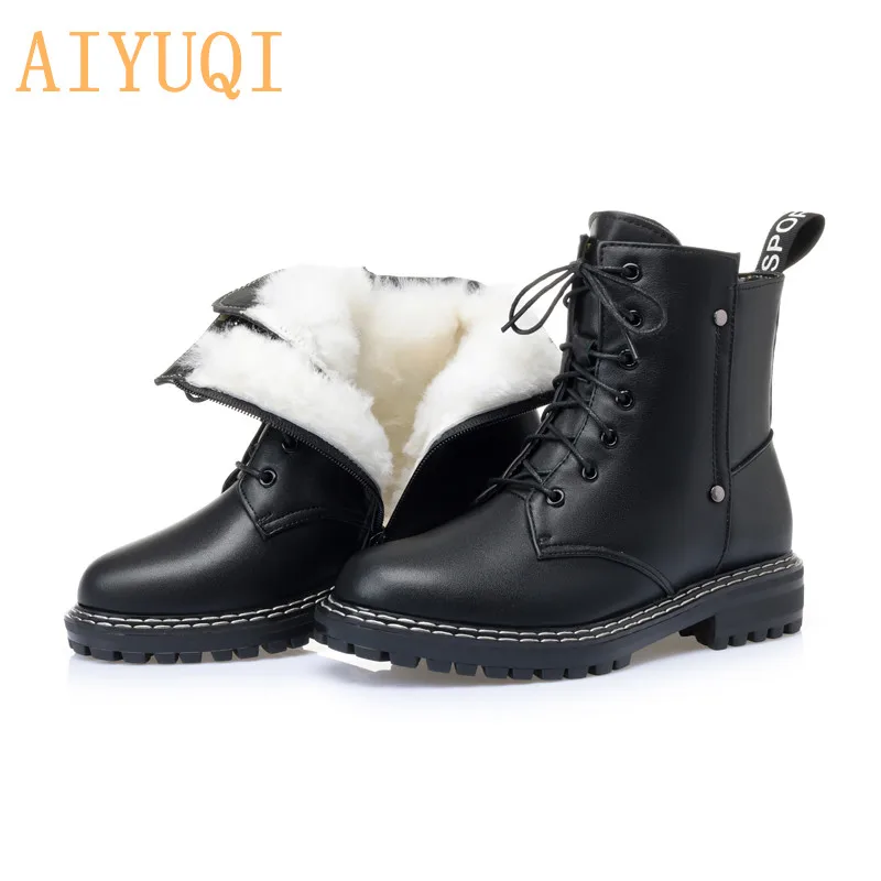 AIYUQI/женская зимняя обувь; Новинка 2021 года; Женские короткие ботинки из натуральной кожи; Шерстяные теплые Нескользящие студенческие женски...
AIYUQI/женская зимняя обувь; Новинка 2021 года; Женские короткие ботинки из натуральной кожи; Шерстяные теплые Нескользящие студенческие женски...