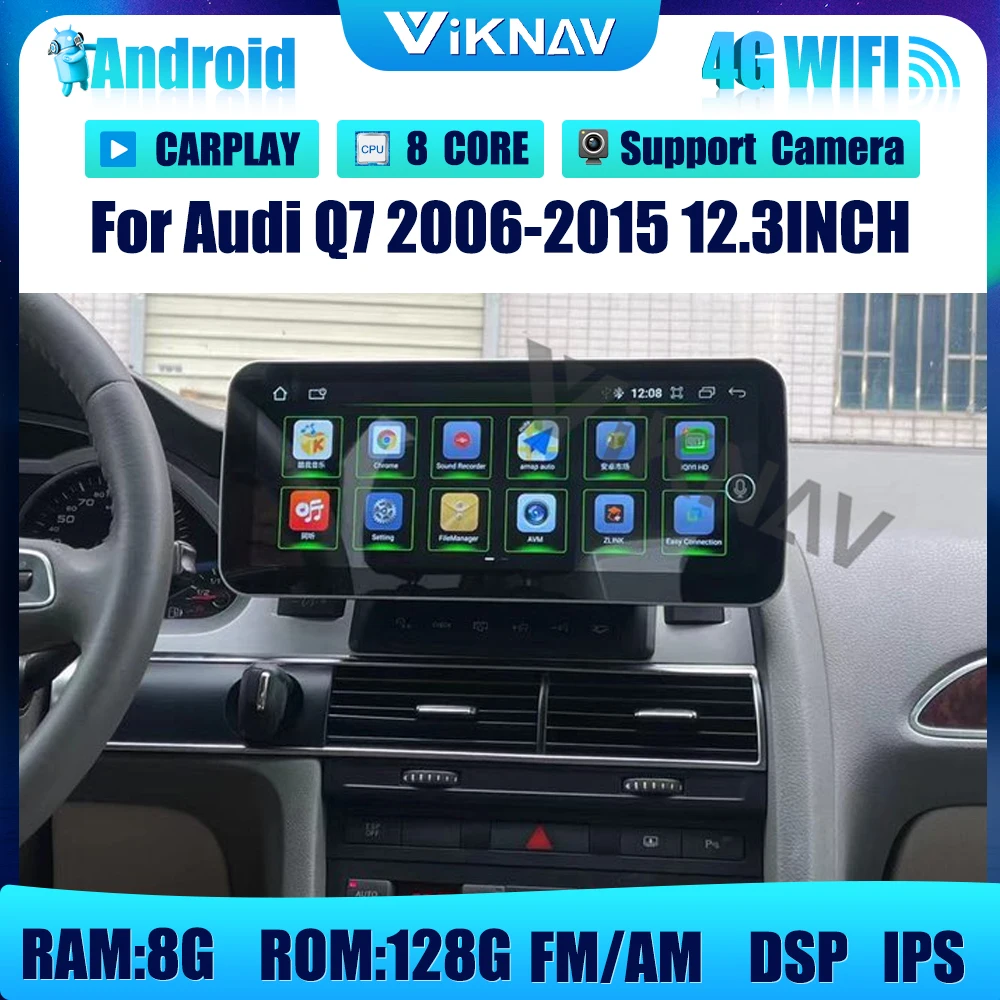 12.3 inch Android Car Radio For Audi Q7 2006-2015 GPS Navigation 2Din Auto Audio Stereo Receiver Multimedia Player
12.3 inch Android Car Radio For Audi Q7 2006-2015 GPS Navigation 2Din Auto Audio Stereo Receiver Multimedia Player