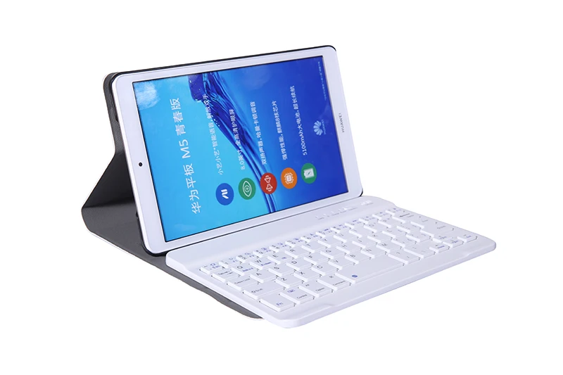 PU Leather Case Folio Folding Cover Built-in Removable Bluetooth Keyboard for Huawei Mediapad M5 Lite 8.0 AM05 Tablet+Stylus
PU Leather Case Folio Folding Cover Built-in Removable Bluetooth Keyboard for Huawei Mediapad M5 Lite 8.0 AM05 Tablet+Stylus