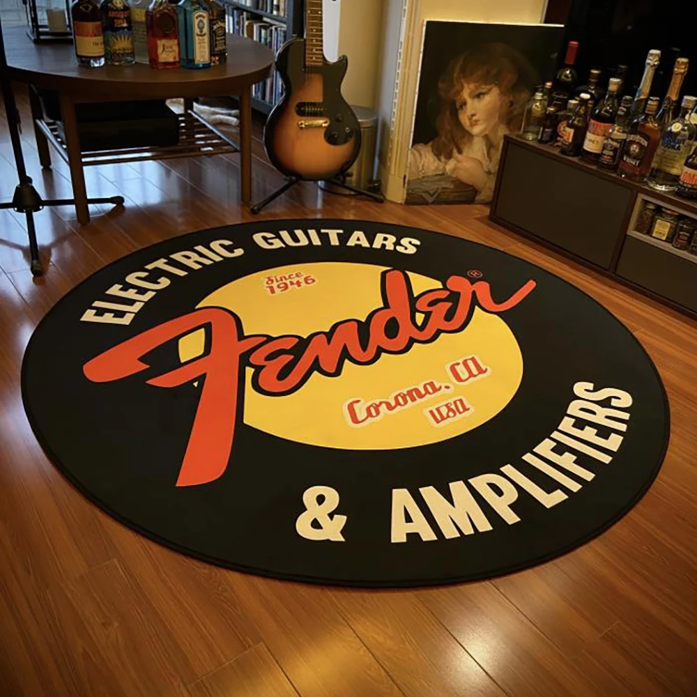 Guitar Round Carpet Rock Floor Mats Flannel Printed Area Rug Sound Insulation Pad For Music Room Bedroom Home Decorative
Guitar Round Carpet Rock Floor Mats Flannel Printed Area Rug Sound Insulation Pad For Music Room Bedroom Home Decorative