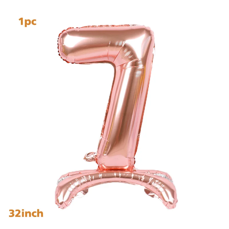 1pc 32inch standing 3D Rose Gold Silver Foil Number Balloons 0-9 Birthday Wedding Engagement Party Decor Globos Kids Supplies 
1pc 32inch standing 3D Rose Gold Silver Foil Number Balloons 0-9 Birthday Wedding Engagement Party Decor Globos Kids Supplies