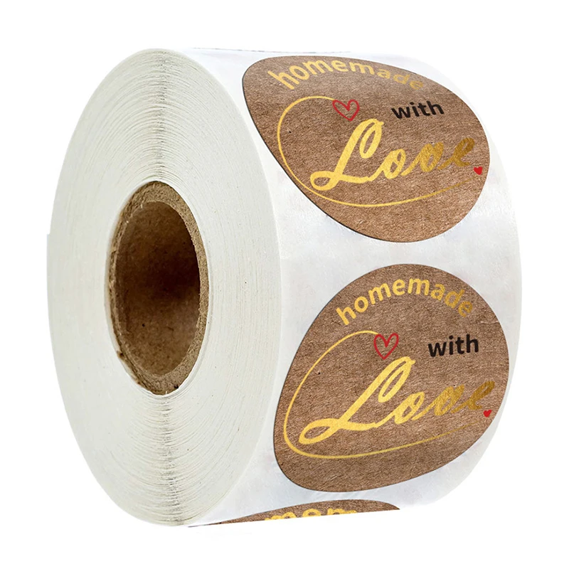 500Pcs Round"Handmade with Love" Stickers Baking Seal Labels Roll Sticker Handmade Package Decorate Stickers Stationery Supplies
500Pcs Round"Handmade with Love" Stickers Baking Seal Labels Roll Sticker Handmade Package Decorate Stickers Stationery Supplies