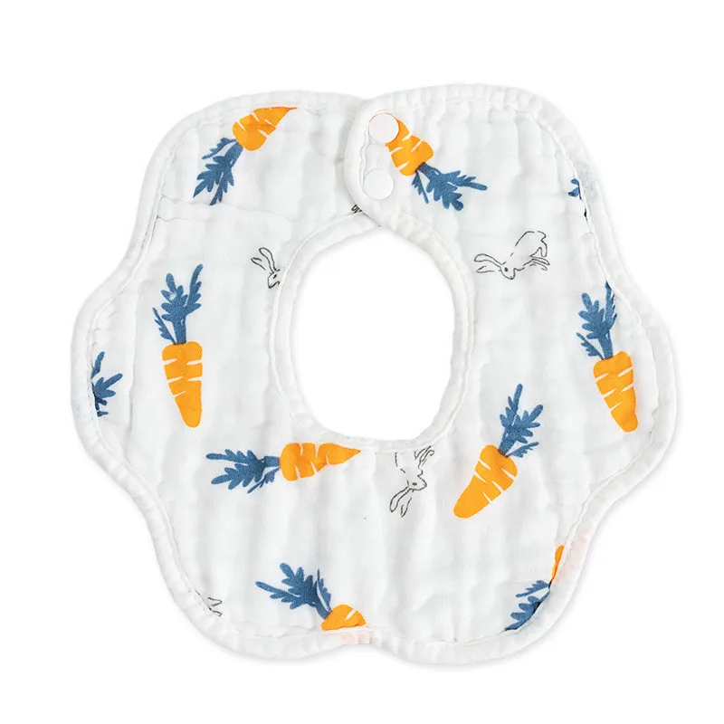 Baby 8-layer cotton gauze petal bib 360-degree rotating bib Baby cotton round bib newborn saliva towel feeding towel supplies
Baby 8-layer cotton gauze petal bib 360-degree rotating bib Baby cotton round bib newborn saliva towel feeding towel supplies