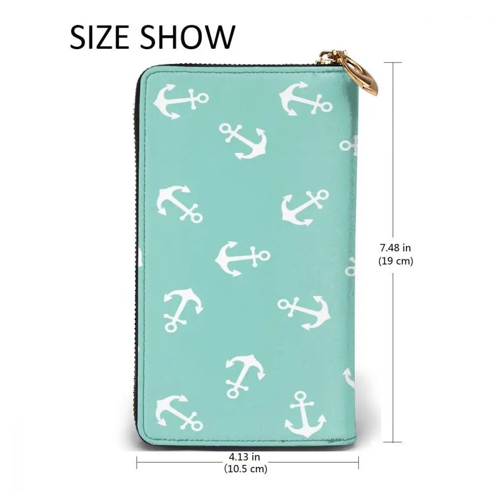 2021 Leather Wallet Long White Anchor Mint Green Pattern Multiple Cards Holder Clutch Female Male Purse Standard Wallet
2021 Leather Wallet Long White Anchor Mint Green Pattern Multiple Cards Holder Clutch Female Male Purse Standard Wallet