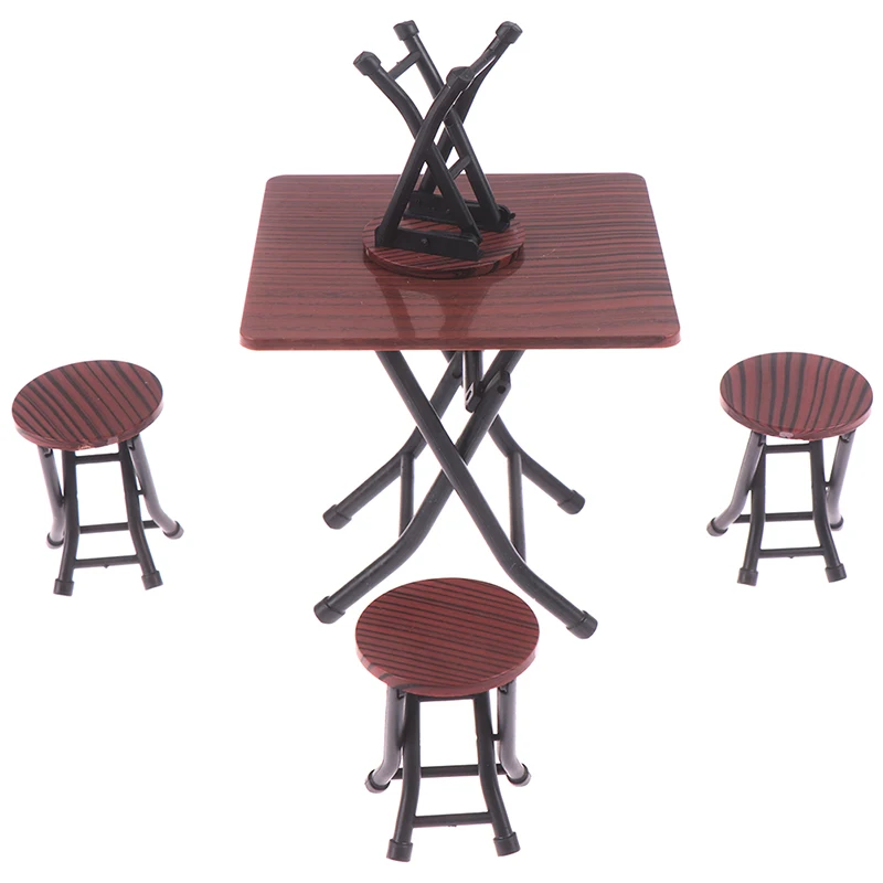 5Pcs/set Dollhouse 1/12 Miniature Wooden Dining Chair Table Furniture Set For Doll house Kitchen Food Furniture Toys
5Pcs/set Dollhouse 1/12 Miniature Wooden Dining Chair Table Furniture Set For Doll house Kitchen Food Furniture Toys