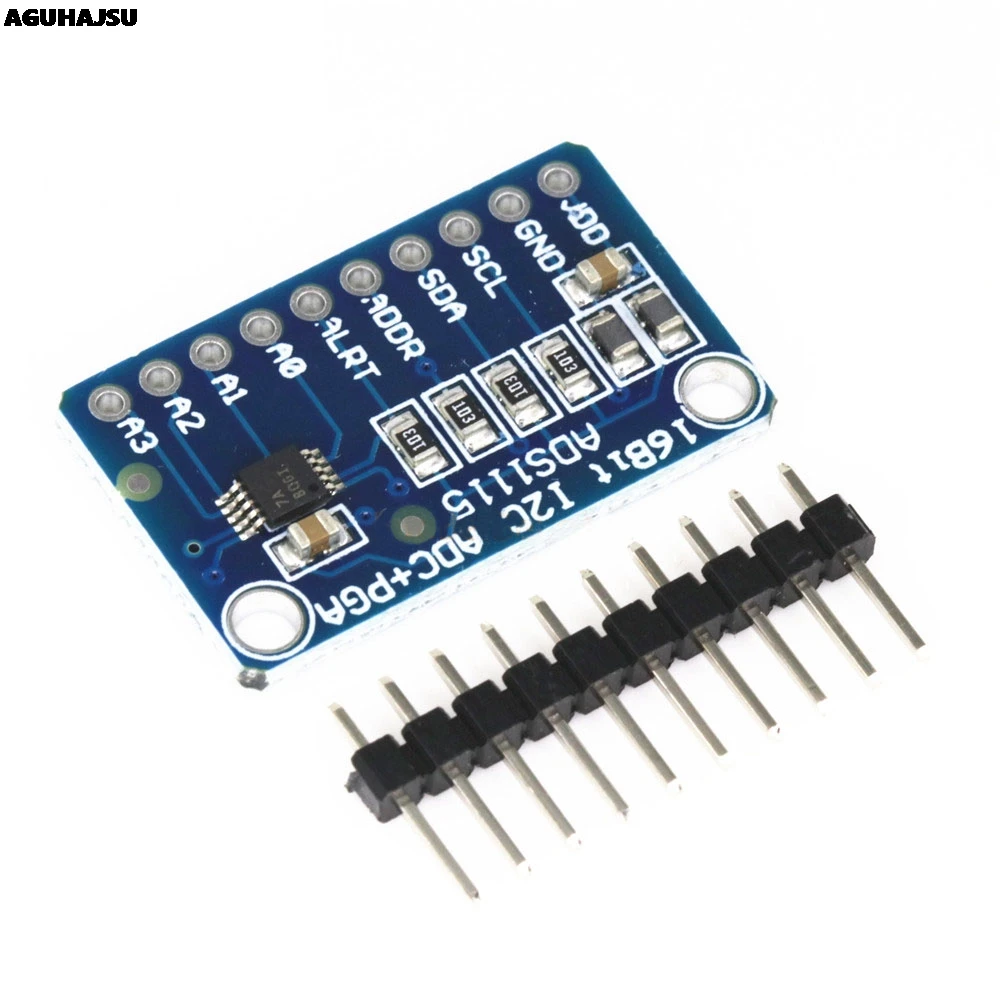Модуль ADC 16 бит I2C ADS1115 4-канальный с усилителем усиления Pro для Arduino RPi 1 шт. - купить