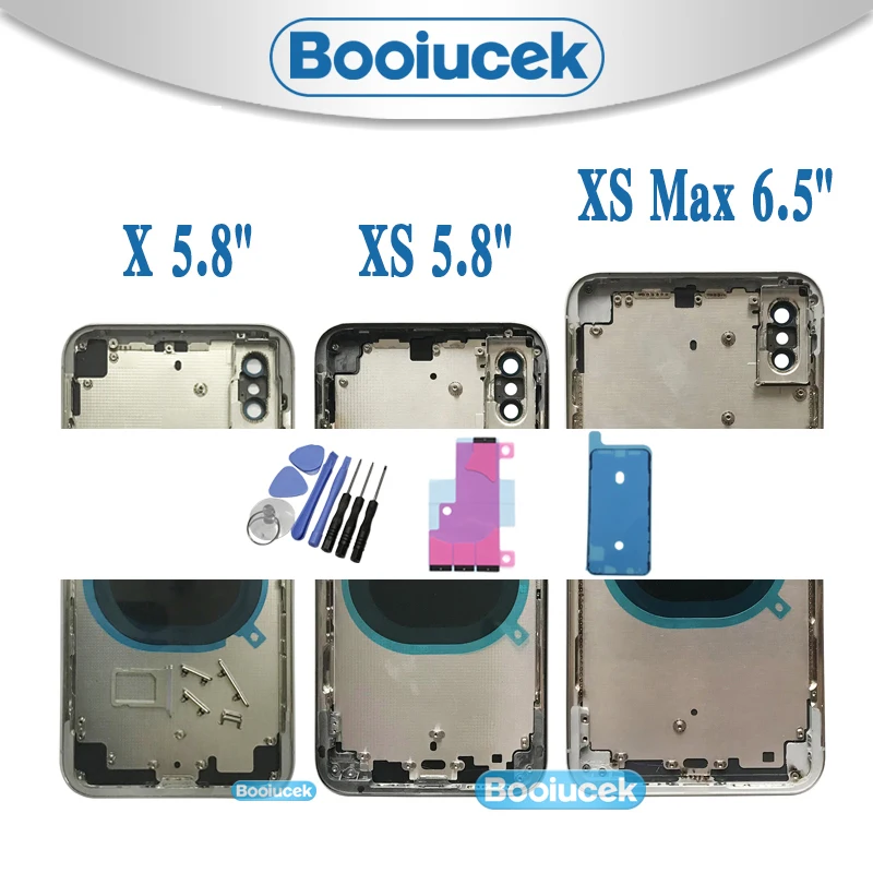 High quality For iphone X 5.8'' / XS 5.8'' / XS Max 6.5'' Housing Battery Cover Door Rear Chassis Frame Back Cover With Glass
High quality For iphone X 5.8'' / XS 5.8'' / XS Max 6.5'' Housing Battery Cover Door Rear Chassis Frame Back Cover With Glass