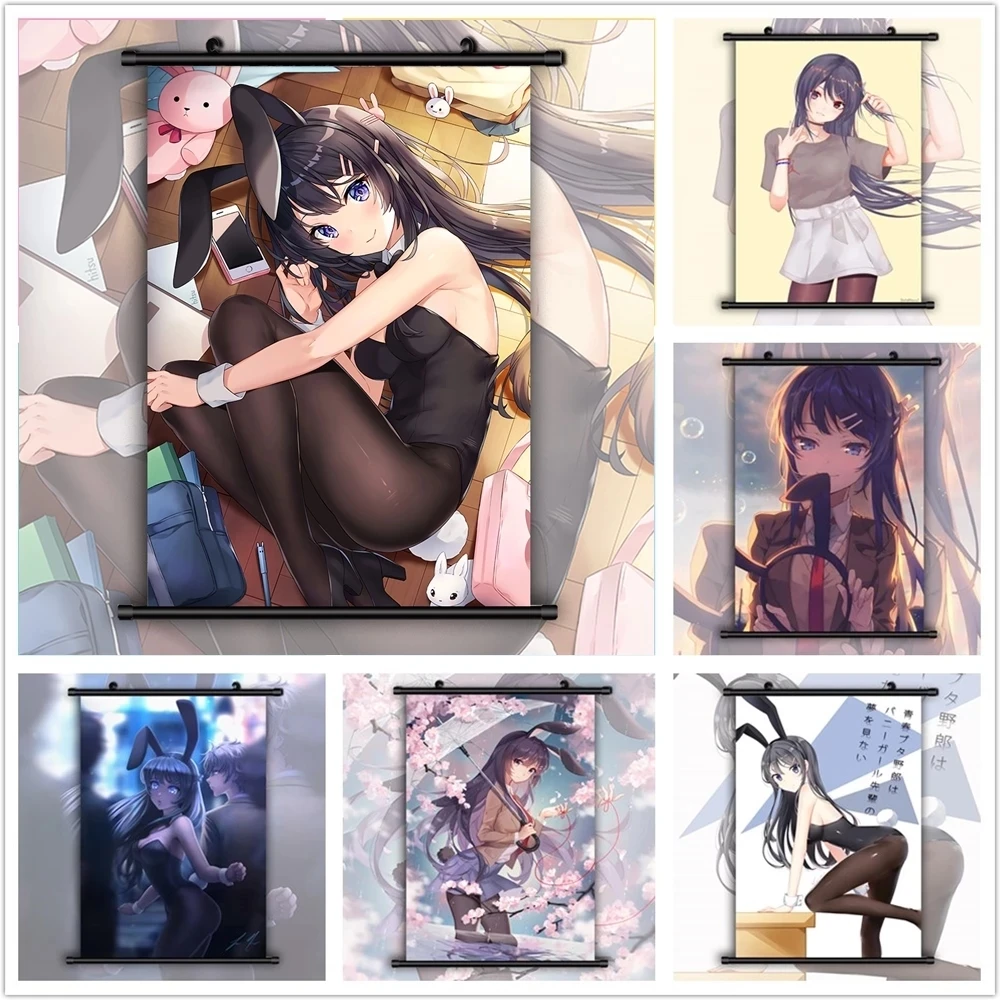 Seishun Buta Yarou Sakurajima Mai аниме настенное искусство холст картины современная живопись