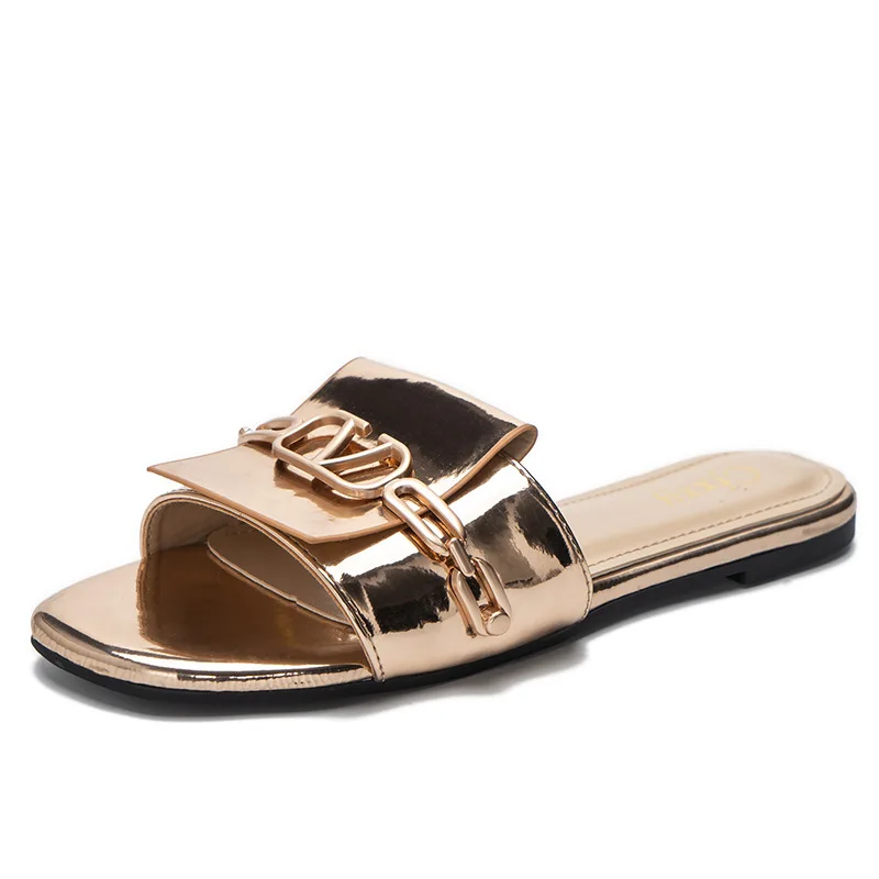 Ladies Slippers Summer New Women's Slippers Open Toe Flat Slippers Fashion Buckle Beach Slippers Casual Flip Flops Women Sandals
Ladies Slippers Summer New Women's Slippers Open Toe Flat Slippers Fashion Buckle Beach Slippers Casual Flip Flops Women Sandals
