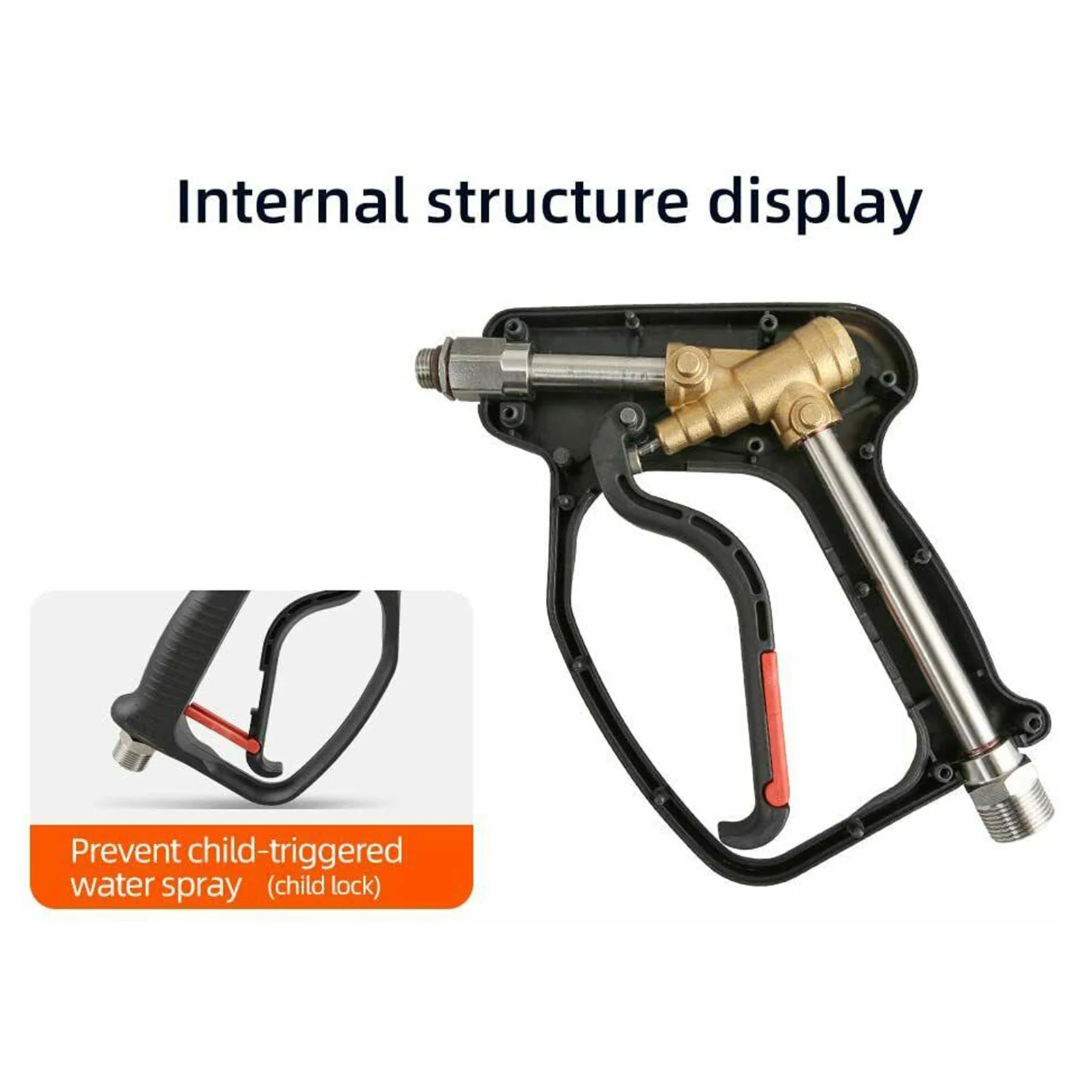 High Pressure Power Washer Spray Gun Lance Wand with M22 14mm/15mm Fitting 
High Pressure Power Washer Spray Gun Lance Wand with M22 14mm/15mm Fitting