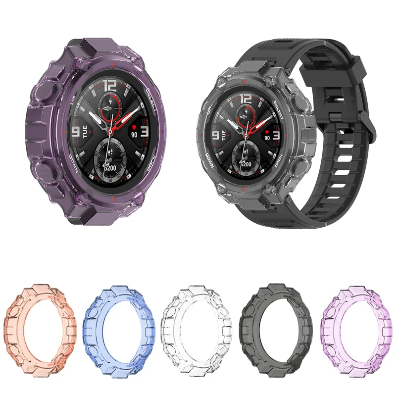 TPU Soft Glass Screen Protector Case Shell Full Edge Frame For Amazfit T-rex/Trex Pro Sport Smart Watch Protective Bumper Cover 
TPU Soft Glass Screen Protector Case Shell Full Edge Frame For Amazfit T-rex/Trex Pro Sport Smart Watch Protective Bumper Cover