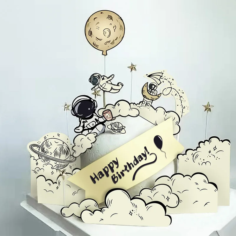 Moon Space Astronaut Cake Decoration Happy Birthday Cake Topper Baby Shower Decorations Cake Decorating Supplies
Moon Space Astronaut Cake Decoration Happy Birthday Cake Topper Baby Shower Decorations Cake Decorating Supplies
