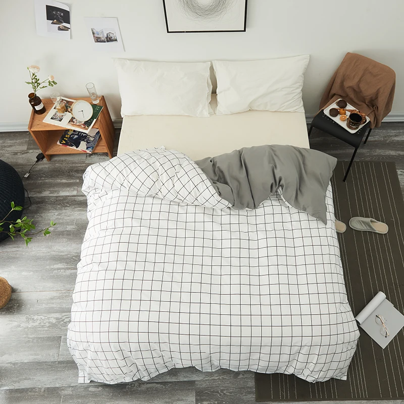 White Black Plaid Duvet Cover Twin Full Queen King Single Modern Fashion Comfortable Quilt Cover Printing Home One Piece Beds
White Black Plaid Duvet Cover Twin Full Queen King Single Modern Fashion Comfortable Quilt Cover Printing Home One Piece Beds