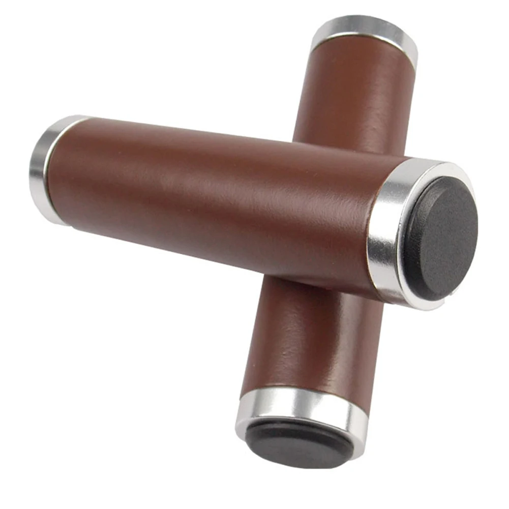 1Pair Bike Handle Grips PU Leather Soft Rubber Bicycle Beach Cruiser Mountain Bike Handlebar Grips black brown
1Pair Bike Handle Grips PU Leather Soft Rubber Bicycle Beach Cruiser Mountain Bike Handlebar Grips black brown