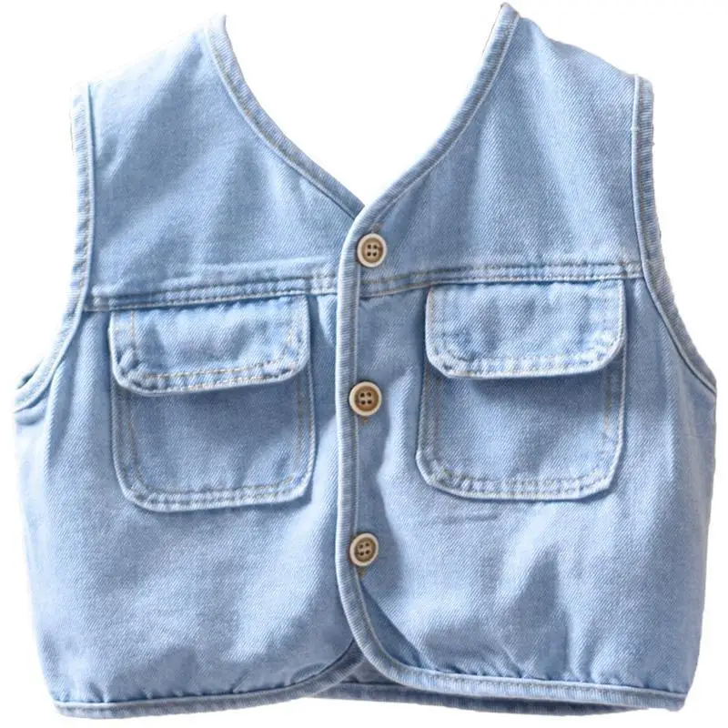 Boys Vest Spring Autumn COTTON Casual V-Neck Button Fashion Korean Simple Unisex Vest Simple 
Boys Vest Spring Autumn COTTON Casual V-Neck Button Fashion Korean Simple Unisex Vest Simple
