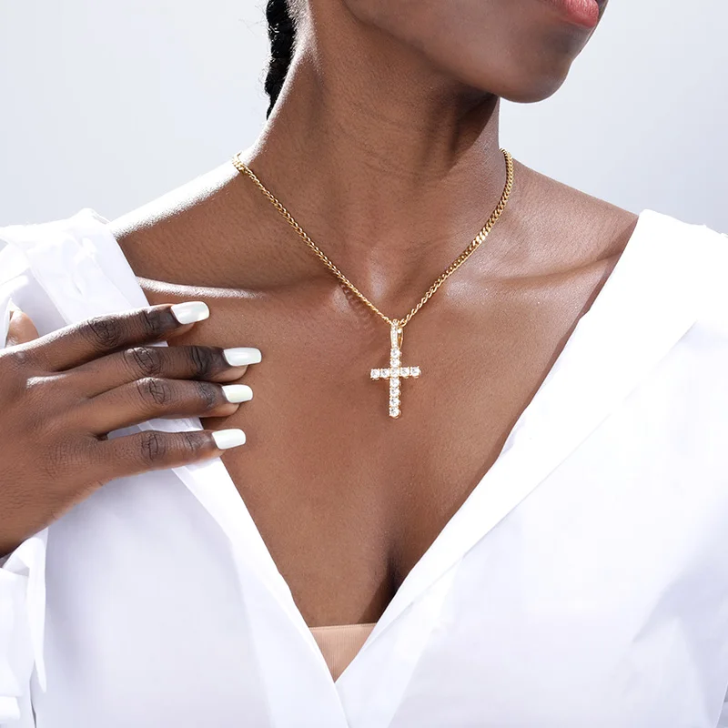 Punk Crystal Pendant Cross Necklaces For Women Men Hip Hop Stainless Steel Neck Chains Fashion Jewelry Christian Christmas Gifts
Punk Crystal Pendant Cross Necklaces For Women Men Hip Hop Stainless Steel Neck Chains Fashion Jewelry Christian Christmas Gifts