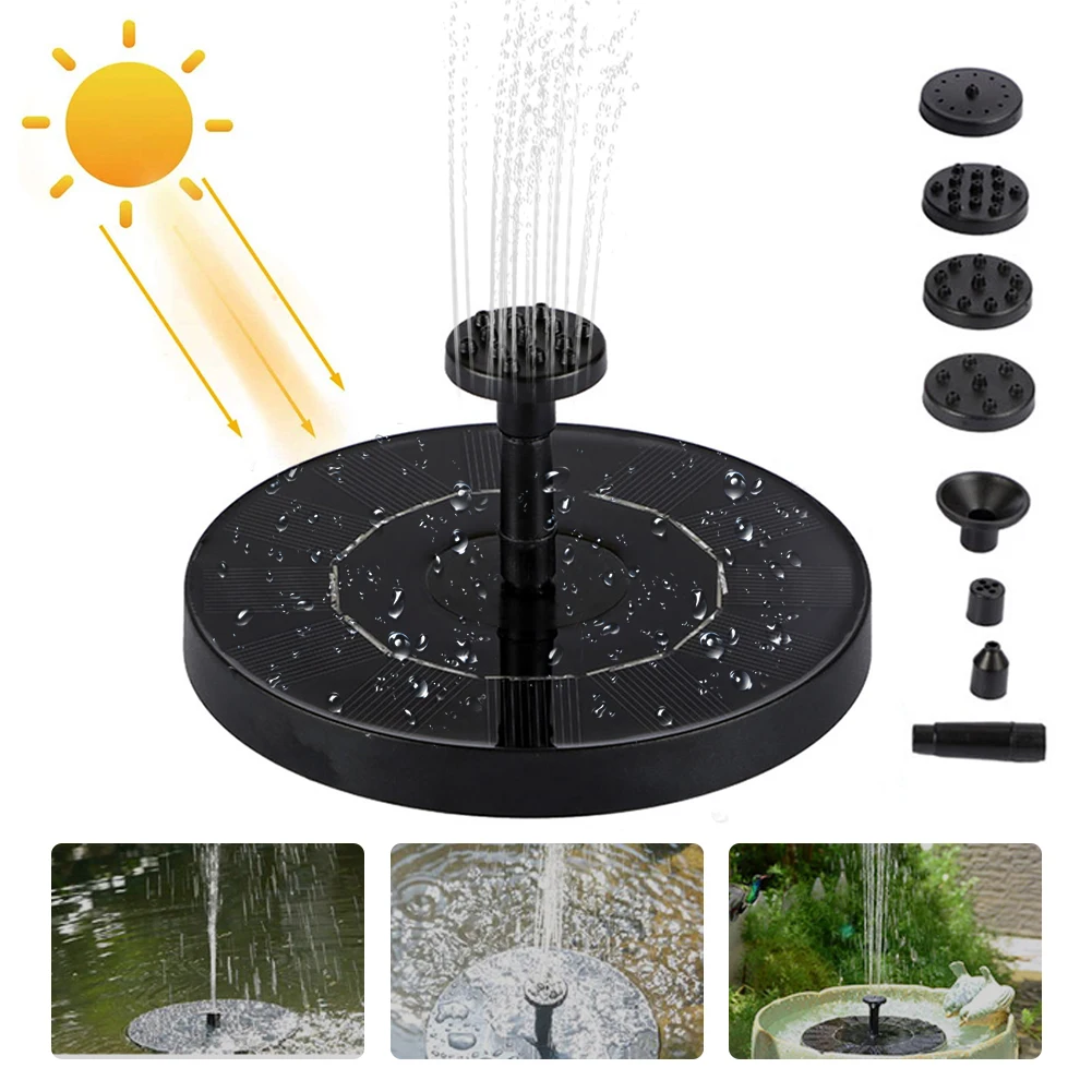 1.5W Mini Solar Powered Fountain Gardening Pool Pond Outdoor Solar Panel Floating Water Fountain Garden Decoration Fountain
1.5W Mini Solar Powered Fountain Gardening Pool Pond Outdoor Solar Panel Floating Water Fountain Garden Decoration Fountain