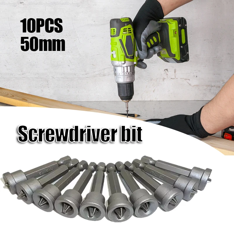 10 шт., сверла для отвертки, 50 мм
10 шт., сверла для отвертки, 50 мм