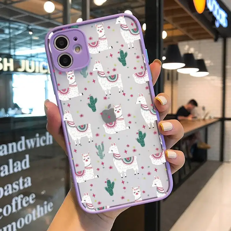 Llama Alpaca pattern Phone Case For iphone 12 11 Pro Max X XS Max XR 7 8 6 Plus 12mini Translucent Matte Shockproof Case
Llama Alpaca pattern Phone Case For iphone 12 11 Pro Max X XS Max XR 7 8 6 Plus 12mini Translucent Matte Shockproof Case