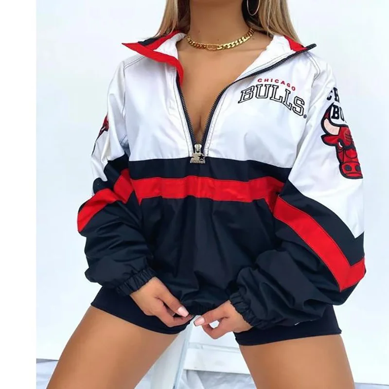 3XL весенне-осенняя модная бейсбольная куртка, Повседневный пуловер на молнии с V-образным вырезом, модель размера плюс Jacket для женщин, пальто...
3XL весенне-осенняя модная бейсбольная куртка, Повседневный пуловер на молнии с V-образным вырезом, модель размера плюс Jacket для женщин, пальто...