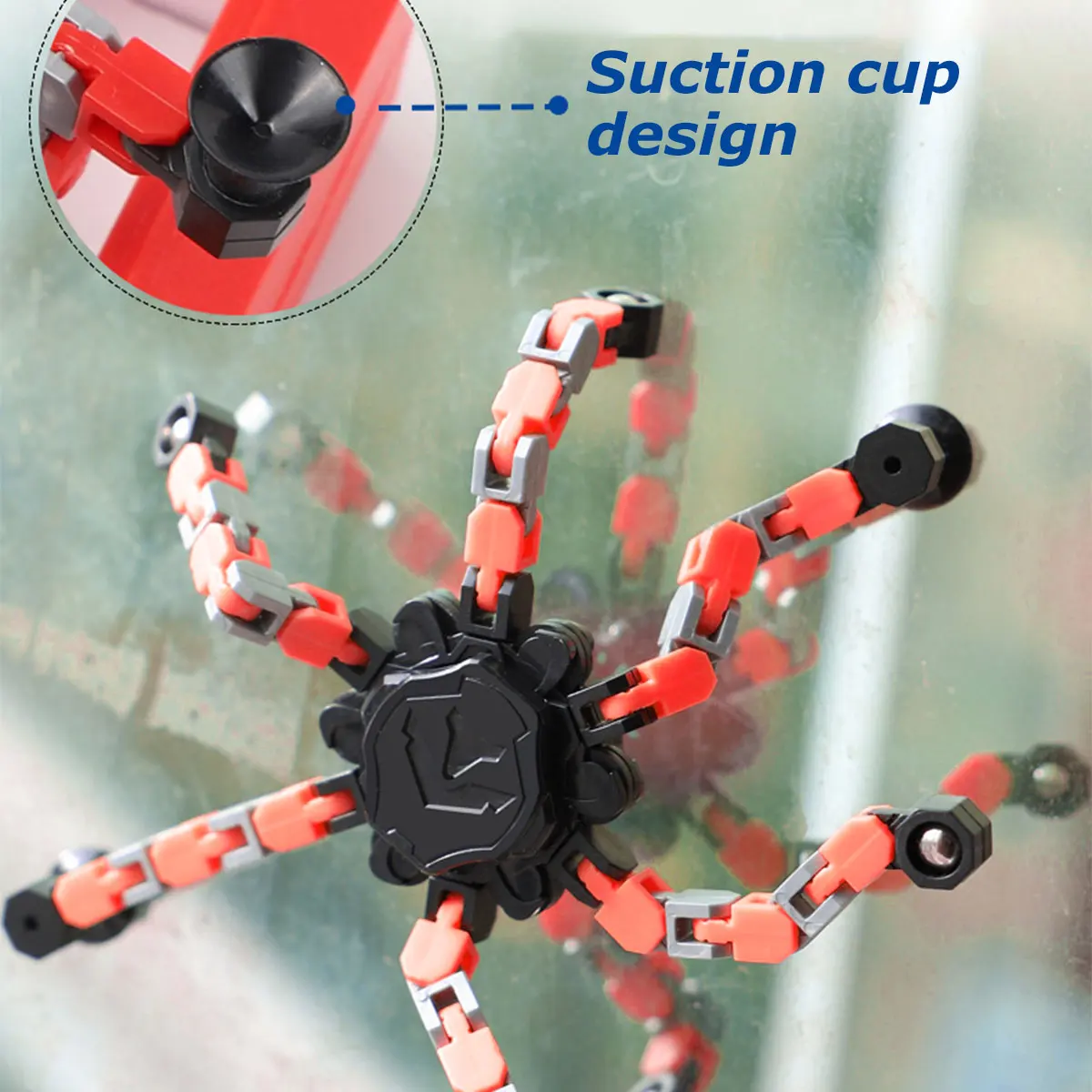 Handheld Fidget Spinners Toys Deformable Finger Hand Spinner Toy Spinning Top Focus Toy with Suction Cup Transformable Chain
Handheld Fidget Spinners Toys Deformable Finger Hand Spinner Toy Spinning Top Focus Toy with Suction Cup Transformable Chain