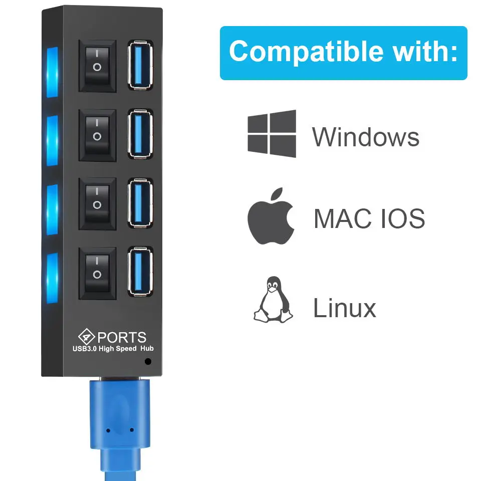 USB 3.0 Hub USB Hub 3.0 Multi USB Splitter 3 Hab Use Power Adapter 4/7 Port Multiple Expander 2.0 USB3 Hub with Switch for PC
USB 3.0 Hub USB Hub 3.0 Multi USB Splitter 3 Hab Use Power Adapter 4/7 Port Multiple Expander 2.0 USB3 Hub with Switch for PC