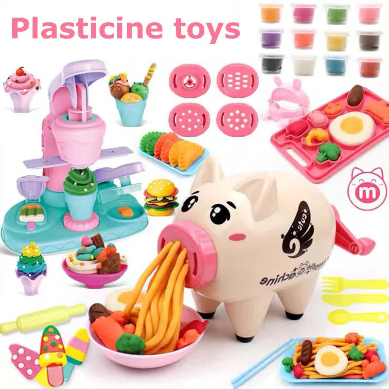 Kids Play Dough Creative 3D Educational Toys Ice Cream Machine Mould Colorful Clay Plasticine Tool Kit Kitchen Toy Kids Gifts
Kids Play Dough Creative 3D Educational Toys Ice Cream Machine Mould Colorful Clay Plasticine Tool Kit Kitchen Toy Kids Gifts
