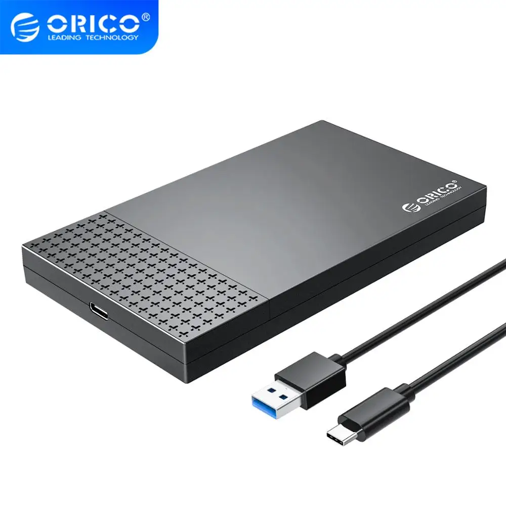 

ORICO Type-C HDD Case 2.5" USB3.1 to SATA3.0 Box 5Gbps 4TB Gen1 SSD Hard Drive Enclosure USB 3.1 Adapter Support UASP Auto Sleep