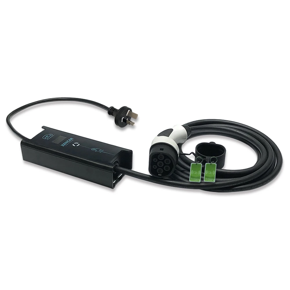 Zencar 10A 15A type 2 62196 smart EVSE ev quick charger with AU plug 
Zencar 10A 15A type 2 62196 smart EVSE ev quick charger with AU plug