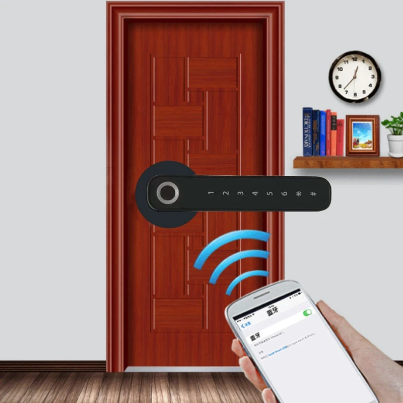 Hot Bluetooth Fingerprint Smart Lock Biometric Automatic Unlock App Keyless Entry Door Lock For Home/Hotel/Apartment
Hot Bluetooth Fingerprint Smart Lock Biometric Automatic Unlock App Keyless Entry Door Lock For Home/Hotel/Apartment